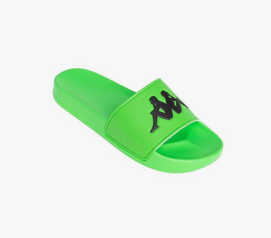 Kappa New Kappa Authentic Adam 2 Slide Green Fluo-Black UNISEX SIZES 5-6 - Apparel & Accessories > Shoes > Flats Footwear