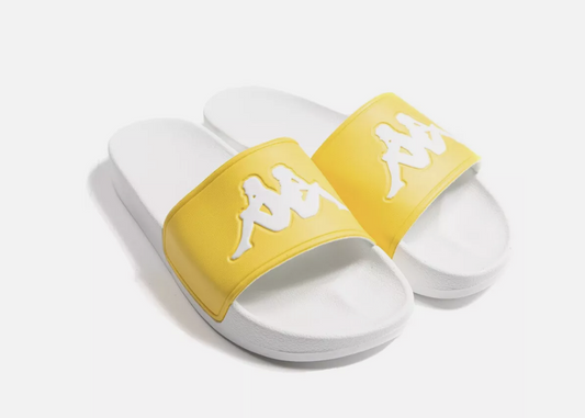 Kappa New Kappa Authentic Adam 2 Slide Yellow-White UNISEX - Apparel & Accessories > Shoes > Flats Footwear