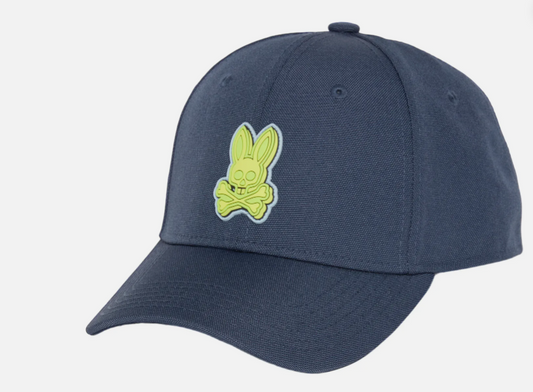 New Psycho Bunny Mens Banks Baseball Cap Navy MSRP $45