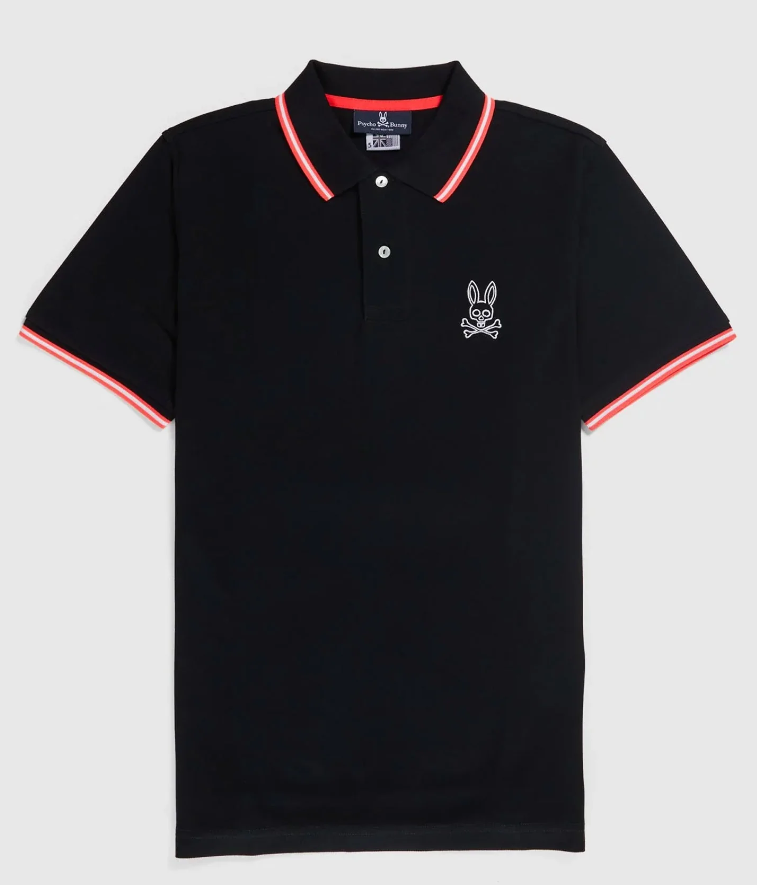 Psycho Bunny New Psycho Bunny Mens Gresham Fashion Polo Black MSRP $115 SIZE 2-XXS - Apparel & Accessories > Clothing > Cloth