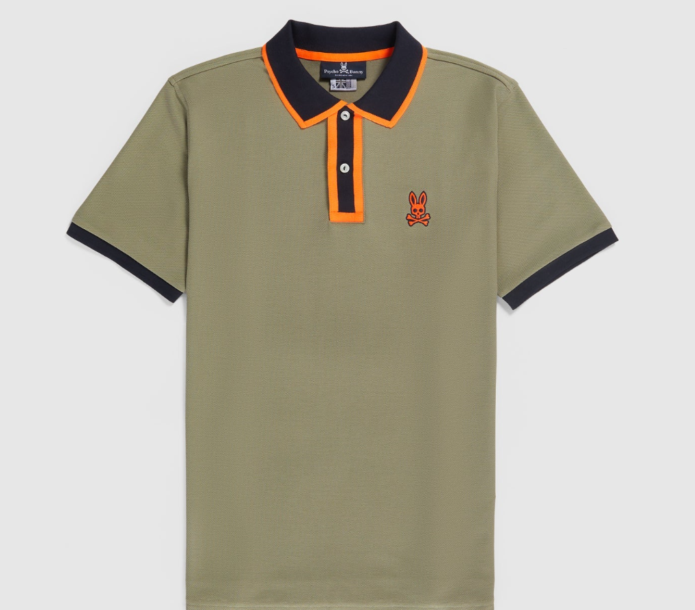 Psycho Bunny New Psycho Bunny Mens Kay Fashion Polo Wet Sand MSRP $125 SIZES XXS - Apparel & Accessories > Clothing > Clothin