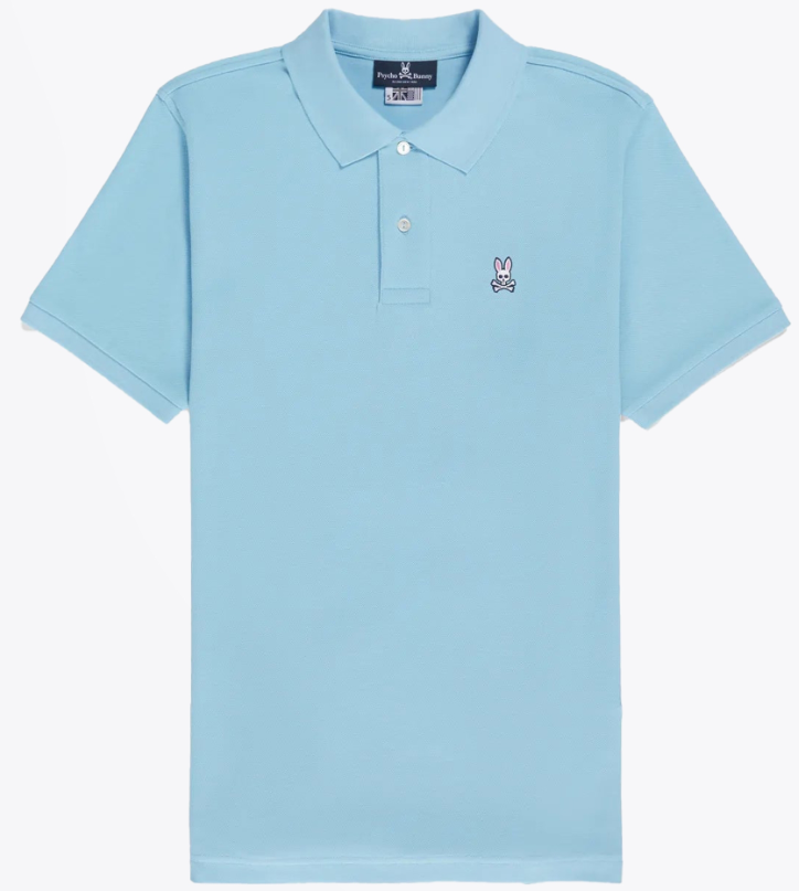 Psycho Bunny New Psycho Bunny Mens Classic Polo Clear Sky MSRP $85 2-XXS - Apparel & Accessories > Clothing > Clothing Tops >