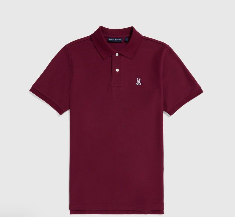 Psycho Bunny New Psycho Bunny Mens Classic Polo MSRP $128 Crimson SIZES XXS-XL - Apparel & Accessories > Clothing > Clothing 