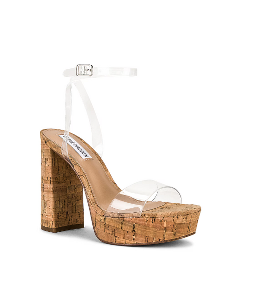 Steve Madden New Steve Madden Lessa Clear Paris Sandal $79.99 Footwear