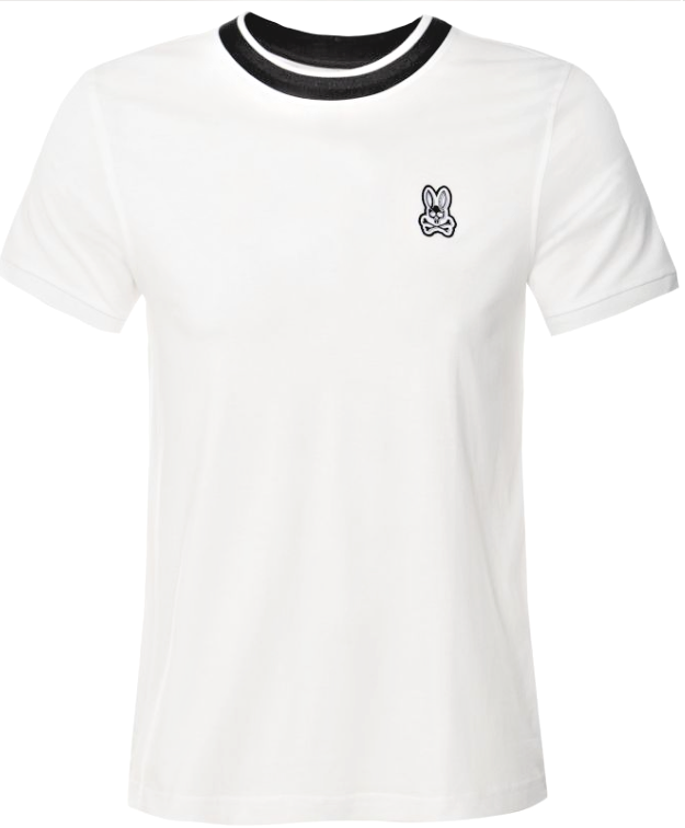 Psycho Bunny New Psycho Bunny Mens Serge Fashion Tee White MSRP $75 Size 3-XS - Apparel & Accessories > Clothing > Clothing T