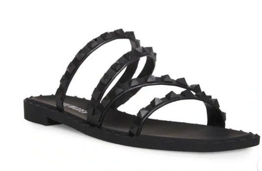 New Steve Madden Skyler-J Black Sandal MSRP $49.99