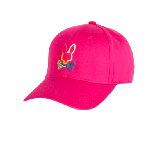 Psycho Bunny New Psycho Bunny Kids Leo Baseball Cap Magenta Storm OneSize/Adjustable MSRP $30 - Apparel & Accessories > Cloth